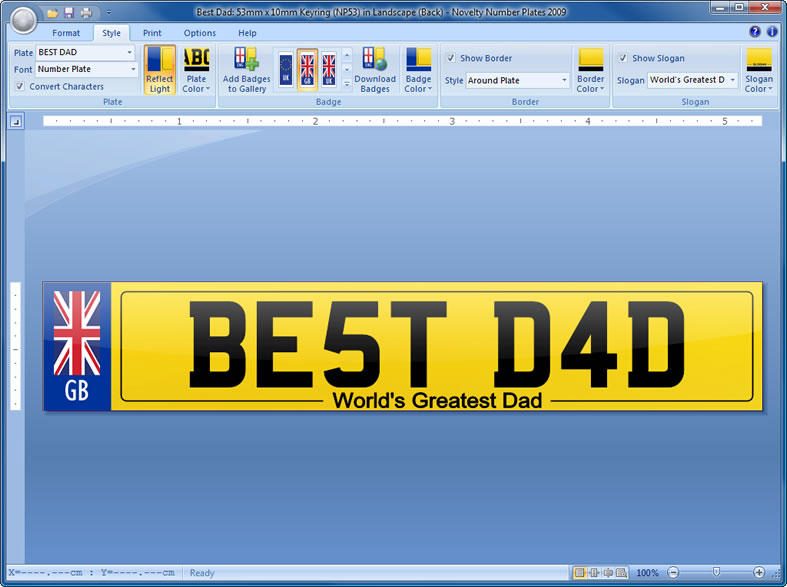 Create A Plate Software - Create Personalised Plates